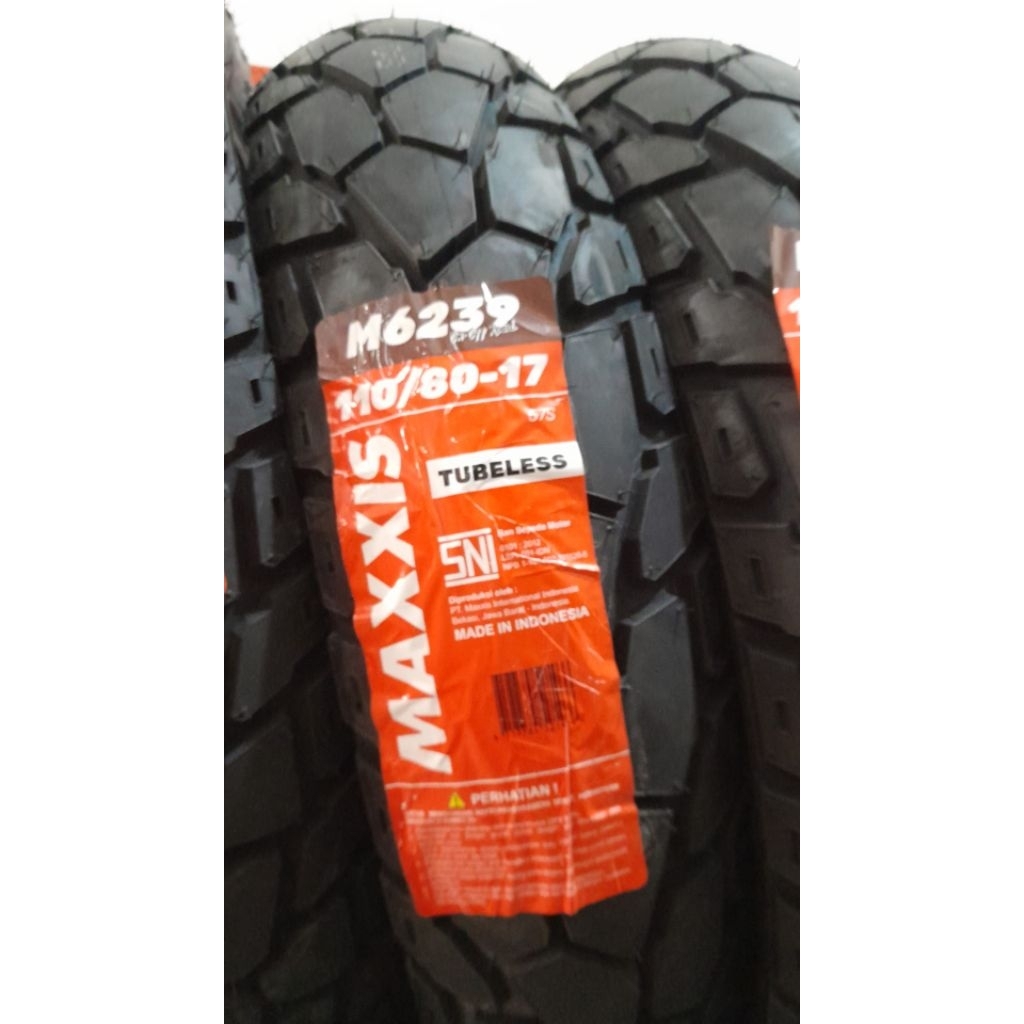 BAN MAXXIS 110/80-17 M6239 TUBELESS ORIGINAL