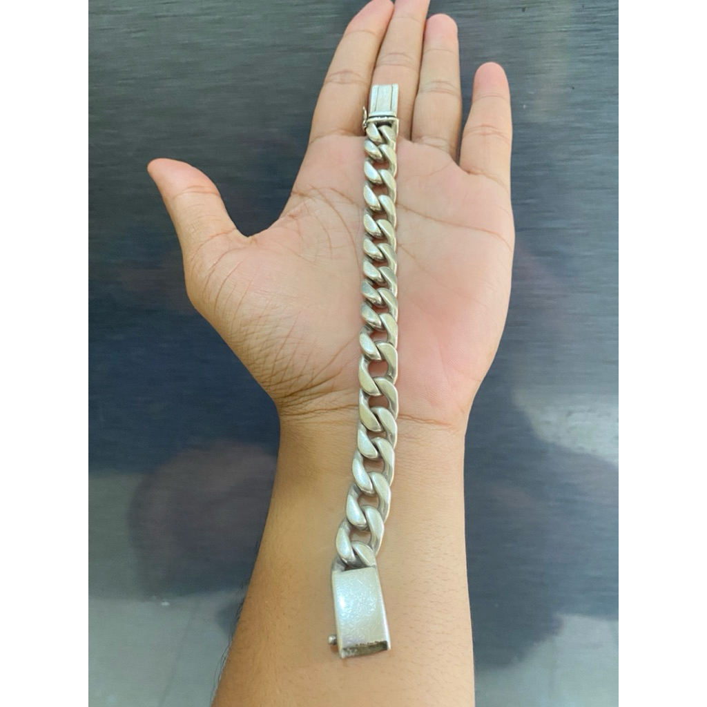 gelang perak pria asli 925