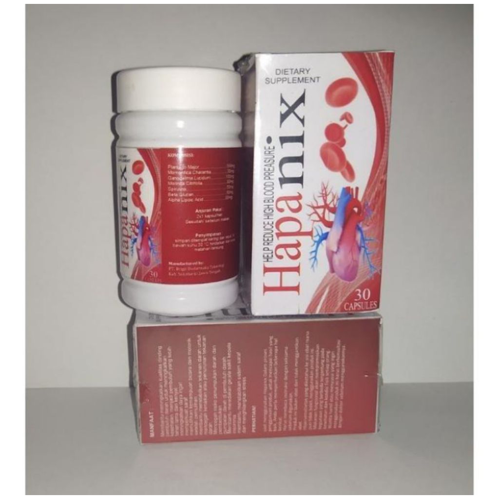 Hapanix Obat herbal untuk Menurunkan Tekanan Darah Hipertensi Suplemen
