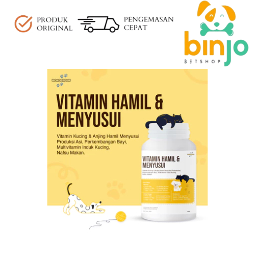 Wonderpaw Vitamin Hamil & Menyusui Kucing dan Anjing