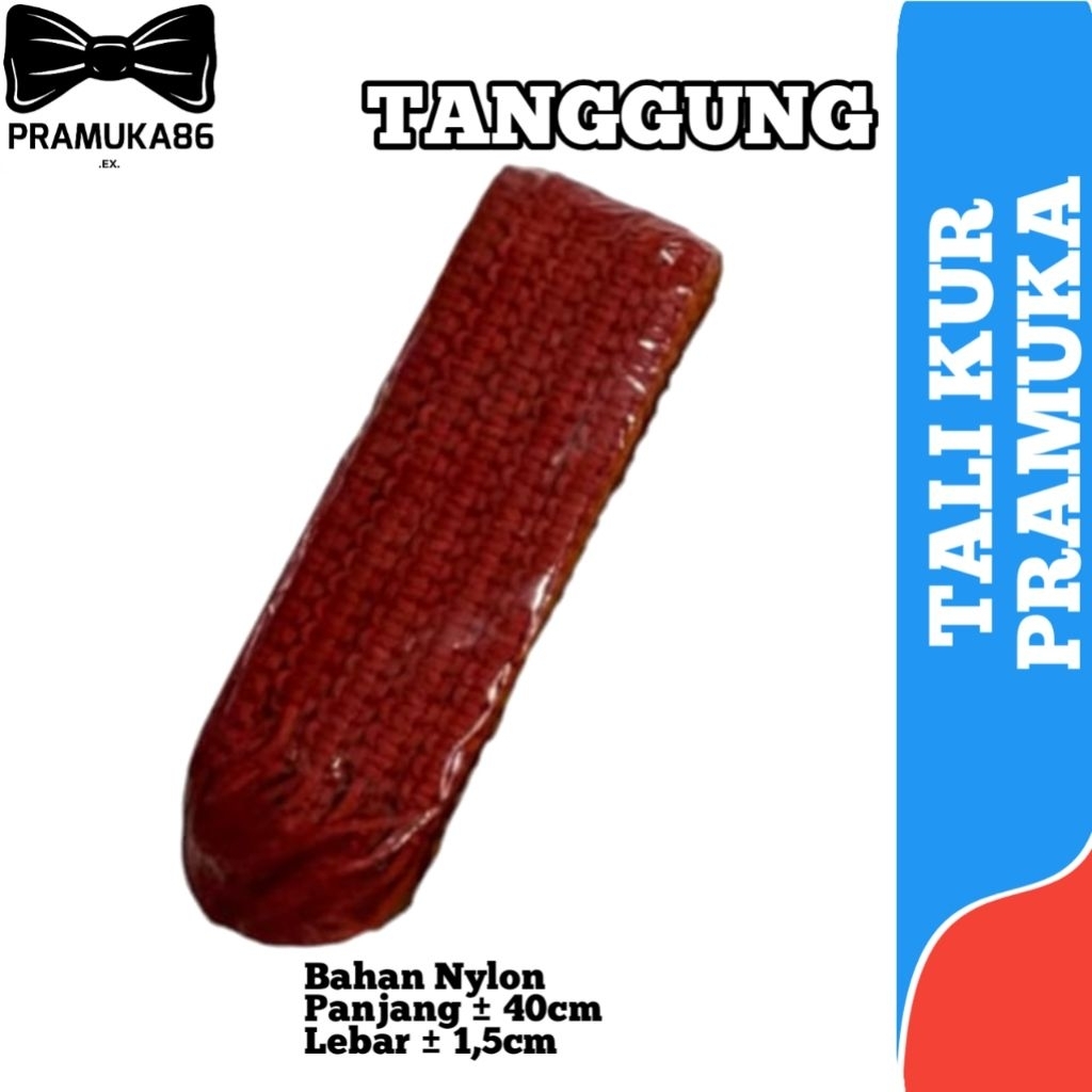 1Kodi Talikur Pramuka PENGGALANG (MERAH) Tanggung / Tali Peluit Pramuka Tanggung MERAH / Tali Pluit 