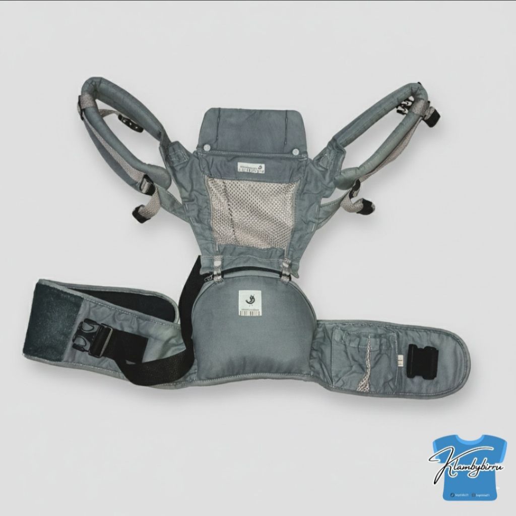 GENDONGAN HIPSEAT POGNAE BAYI WARNA ABU ABU BAHAN ORGANIC PROMO TERMURAH