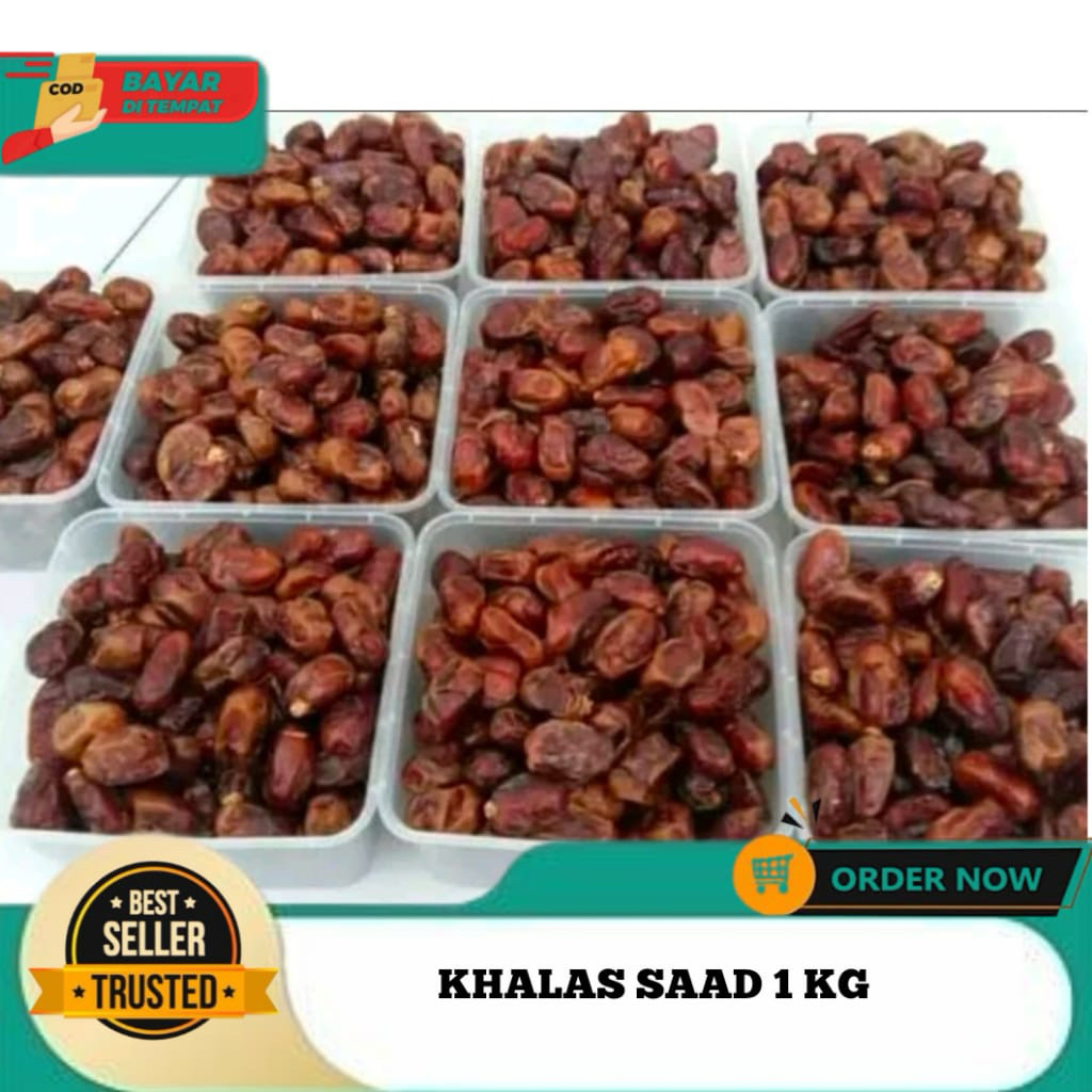 KURMA KHALAS/KHALAS SAAD/BEST QUALITY PREMIUM/CROWN DATES KHALAS 1KG