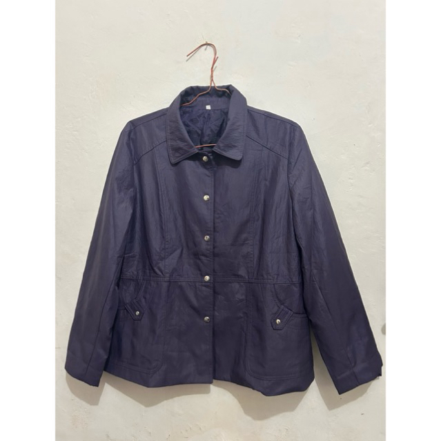 Jaket wanita - warna ungu tua - preloved