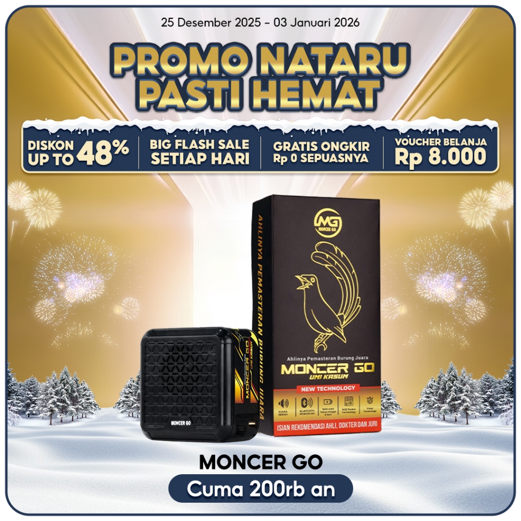 Moncer Go Speaker Pemasteran Burung Juara Terlengkap Isi Suara Burung Profesional