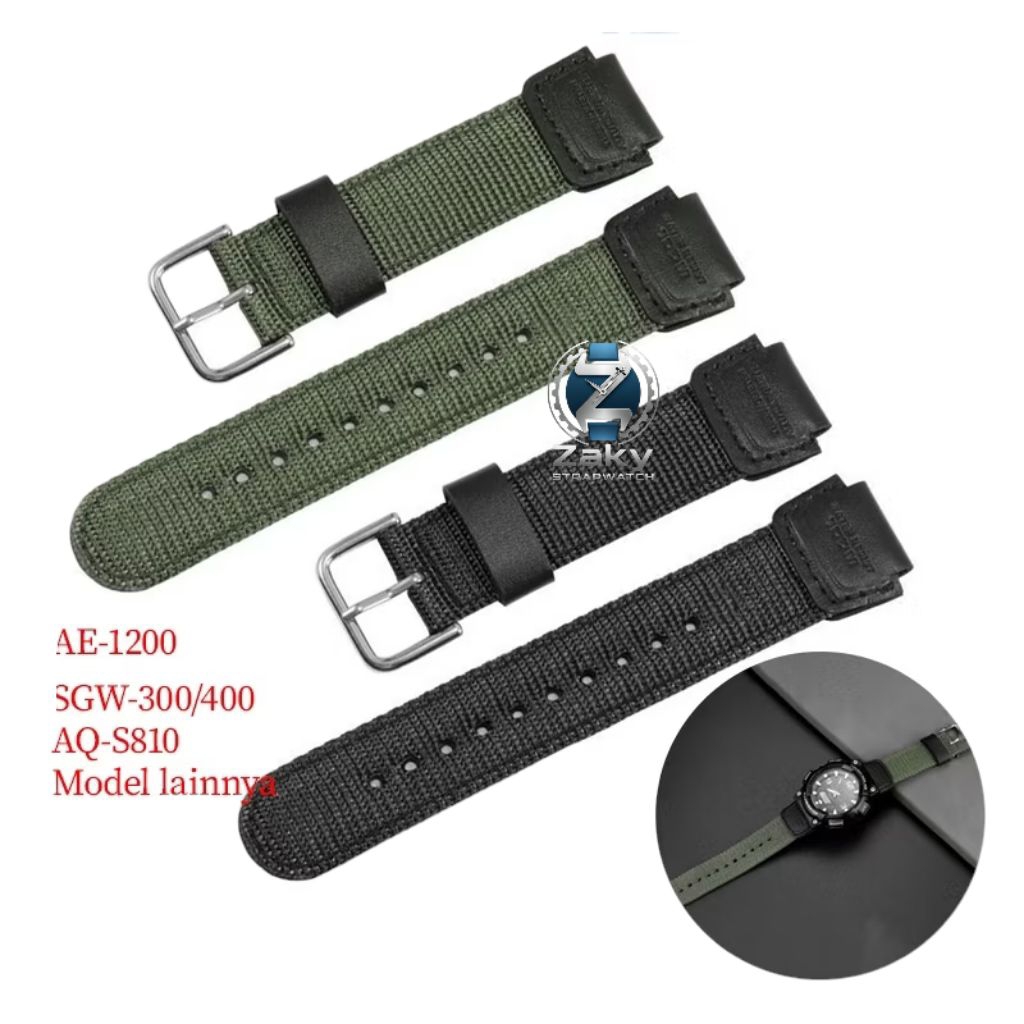 Strap Tali Jam Tangan Kanvas Nyilon PRL-30 PRL30 Strap Nylon Kanvas