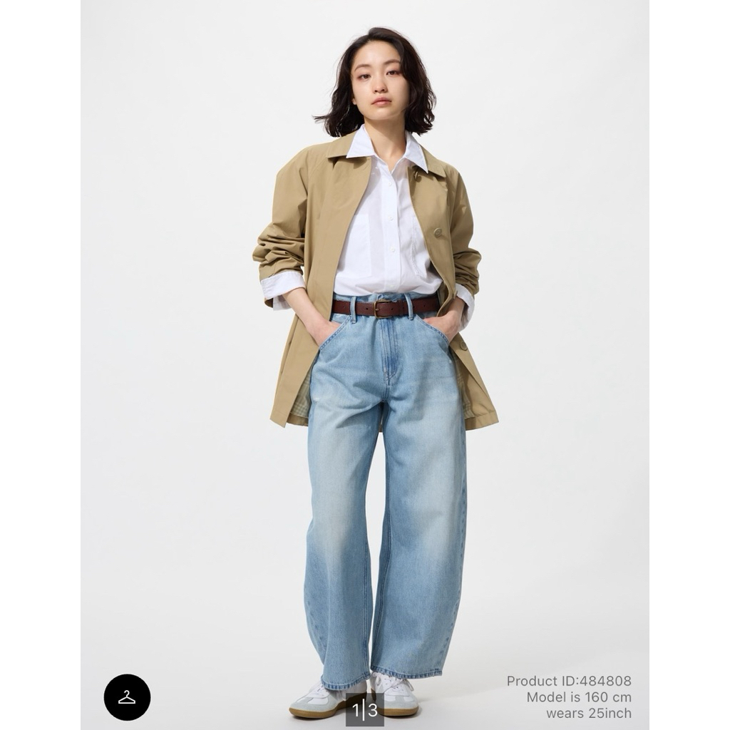 WOMEN Baggy Curve Jeans Barrel Celana Barel UNIQLO