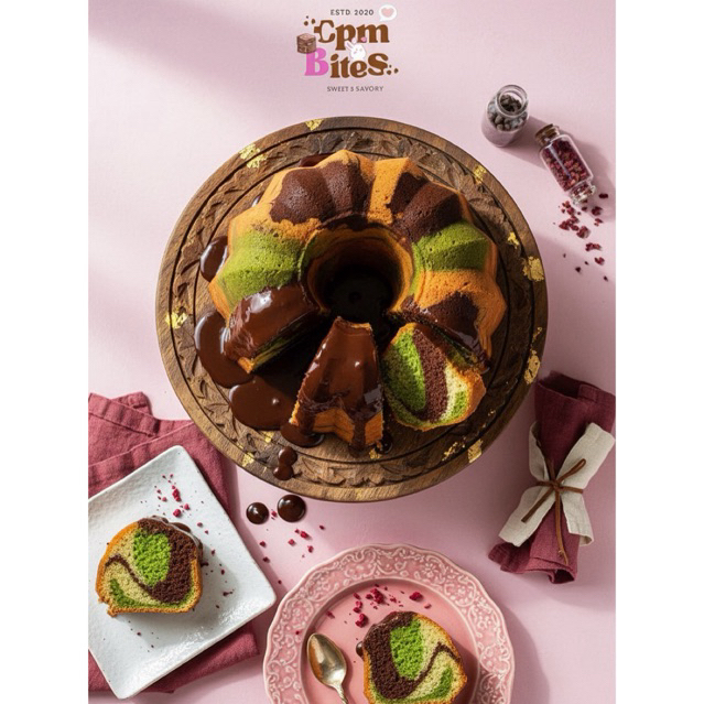 Marble Butter Cake - Marmer Cake | By CPM.Bites