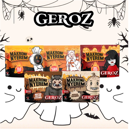 MAKRONI GEROZ BERBAGAI VARIAN RASA TERLENGKAP - MAKRONI GEROZ VARIAN RASA TERBARU - BALADO DJERUK - 