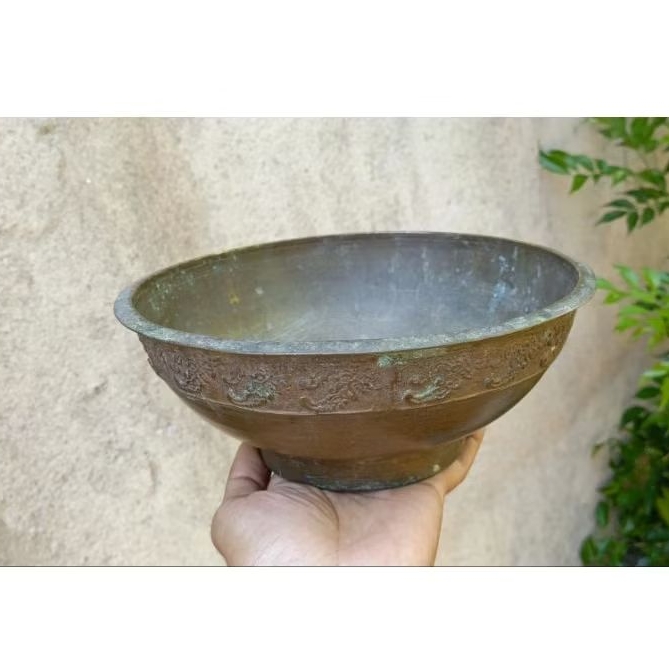 bokor kuningan lawas antik jadul vintage