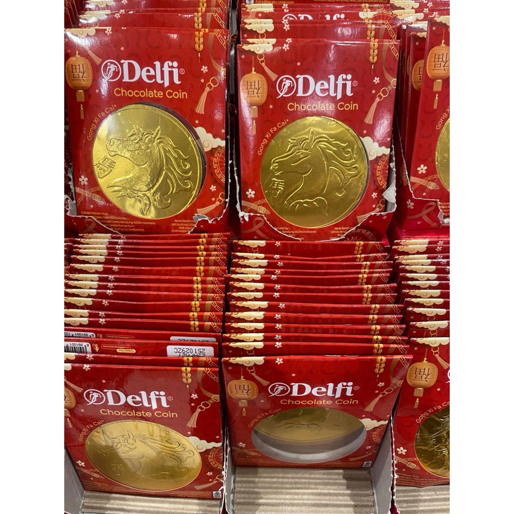 Delfi Chocolate Milk 25 Gram Coklat Cokelat Koin Emas Imlek CNY Sincia Edisi Shio Kuda 2026 Horse Pr