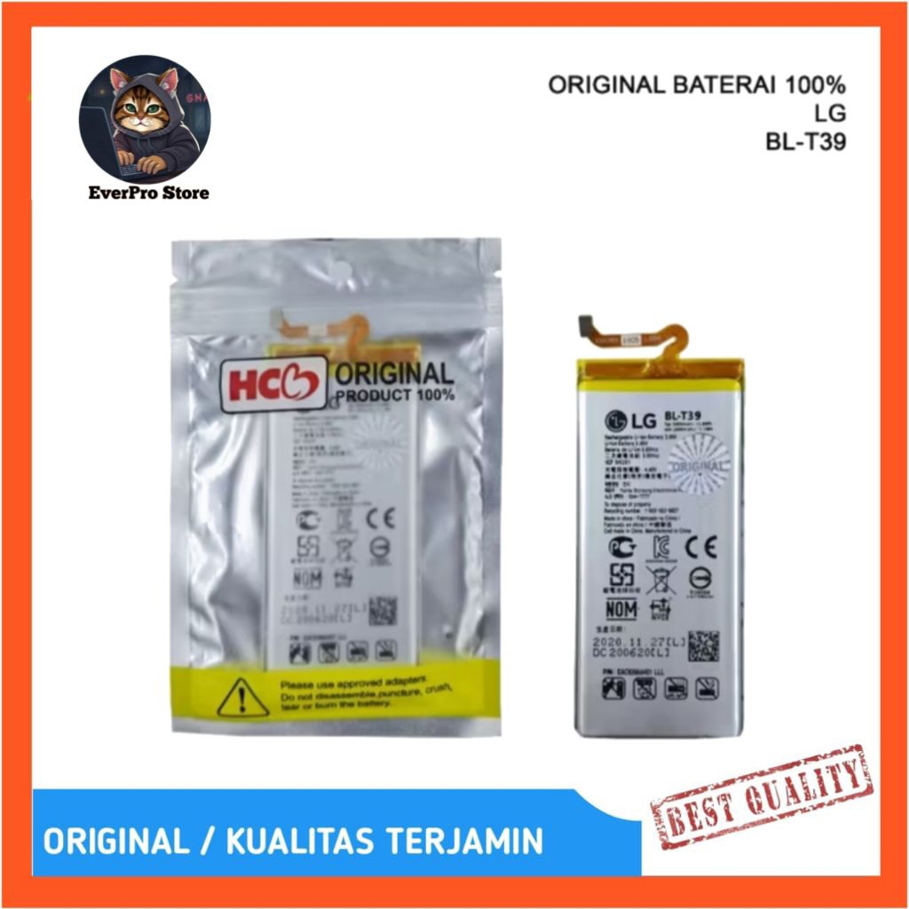 BATRE BATERAI LG G7 / G7+ BL-T39 ORIGINAL BATTERY 100% DISTRIBUTOR