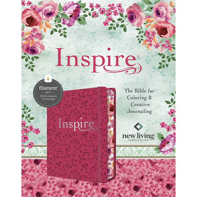 NLT Inspire Bible - The Bible for Coloring & Creative Journaling, HC LeatherLike, Filament Enabled