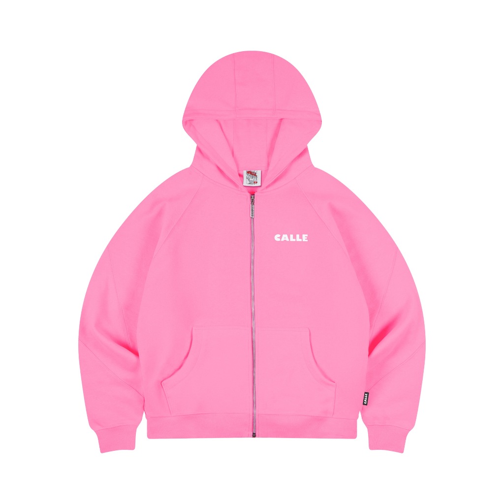[100% ORIGINAL] CALLE DE LARACHE JAKET / ZIP UP HOODIE BASIC PINK