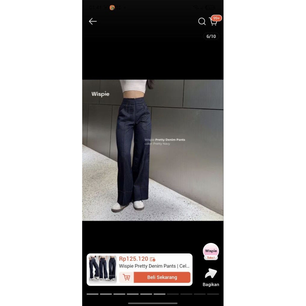 celana wispie (1× pemakaian)