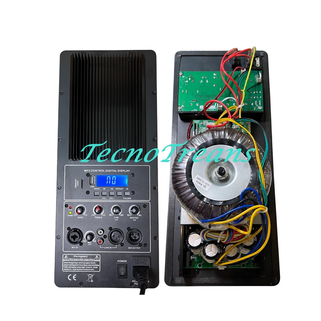 Mesin Speaker Aktive  Power Kit Huper - USB- Bluetooth 16X38 CM