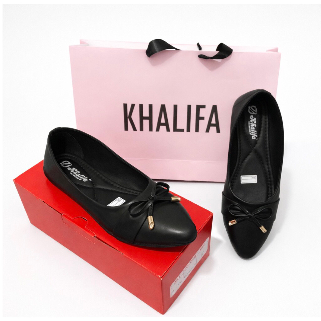 SPESIALL FLAT SHOES KHALIFA BALLET BALLERINA WANITA PREMIUM ORIGINAL BUSAH SOL KARET ANTI SLIP