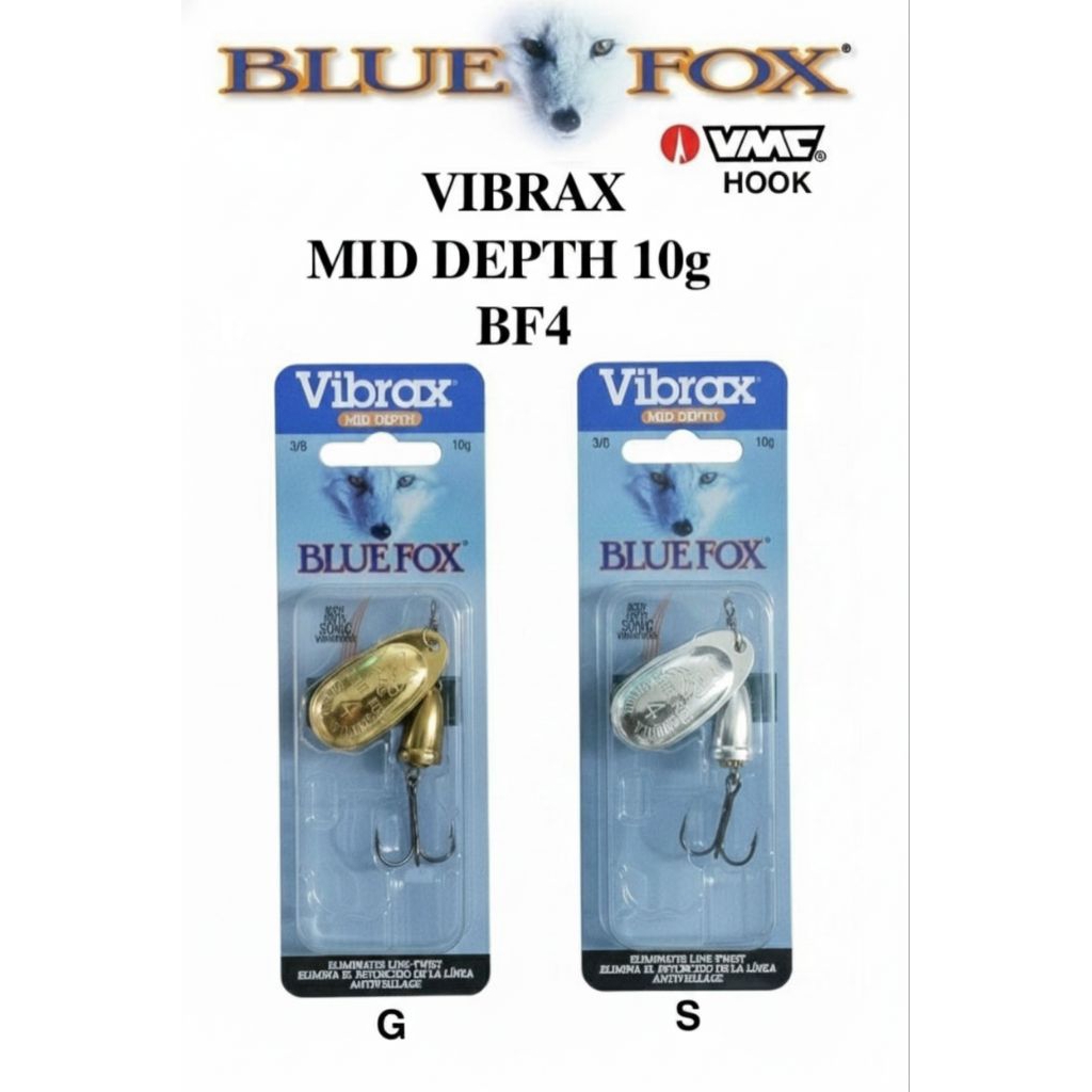 LURE / UMPAN VIBRAX BLUE FOX MID DEPTH 10gram