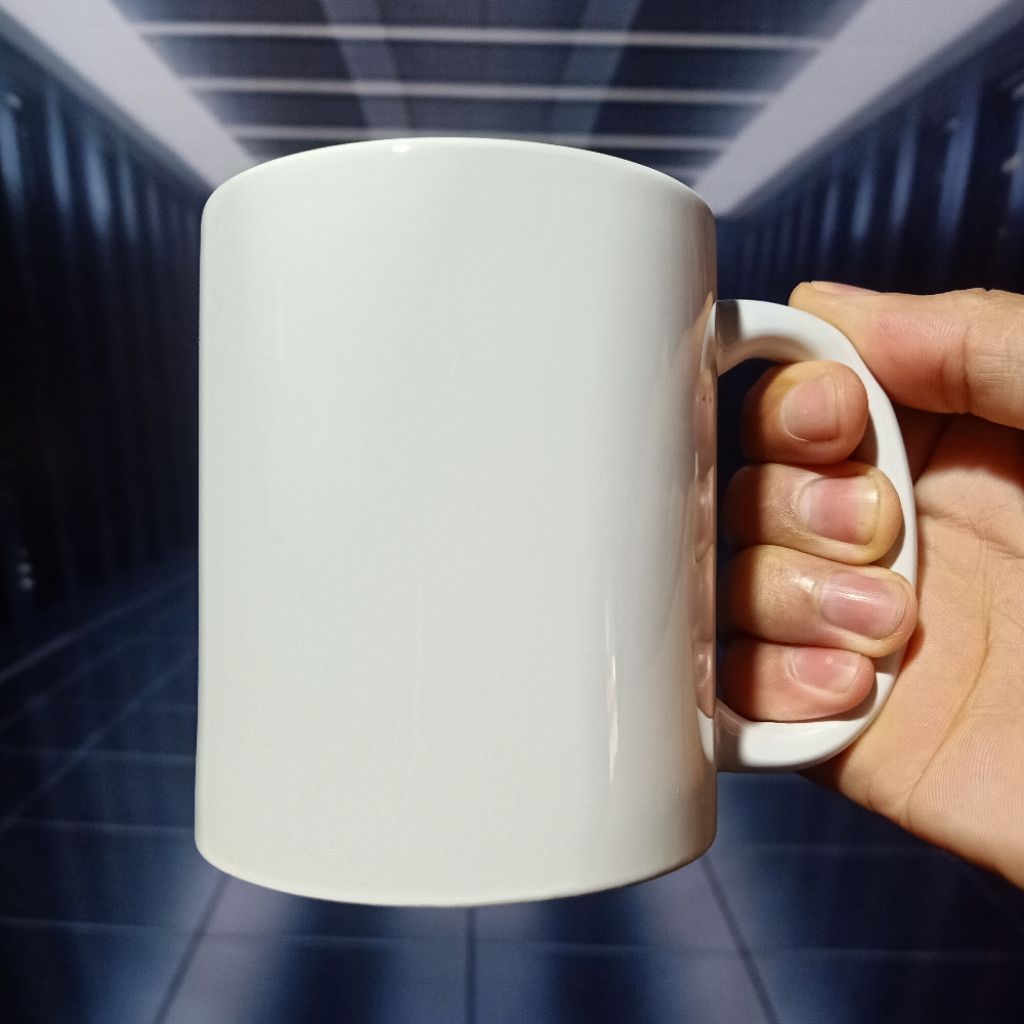Mug Polos Coating Tinggal Press/Sablon