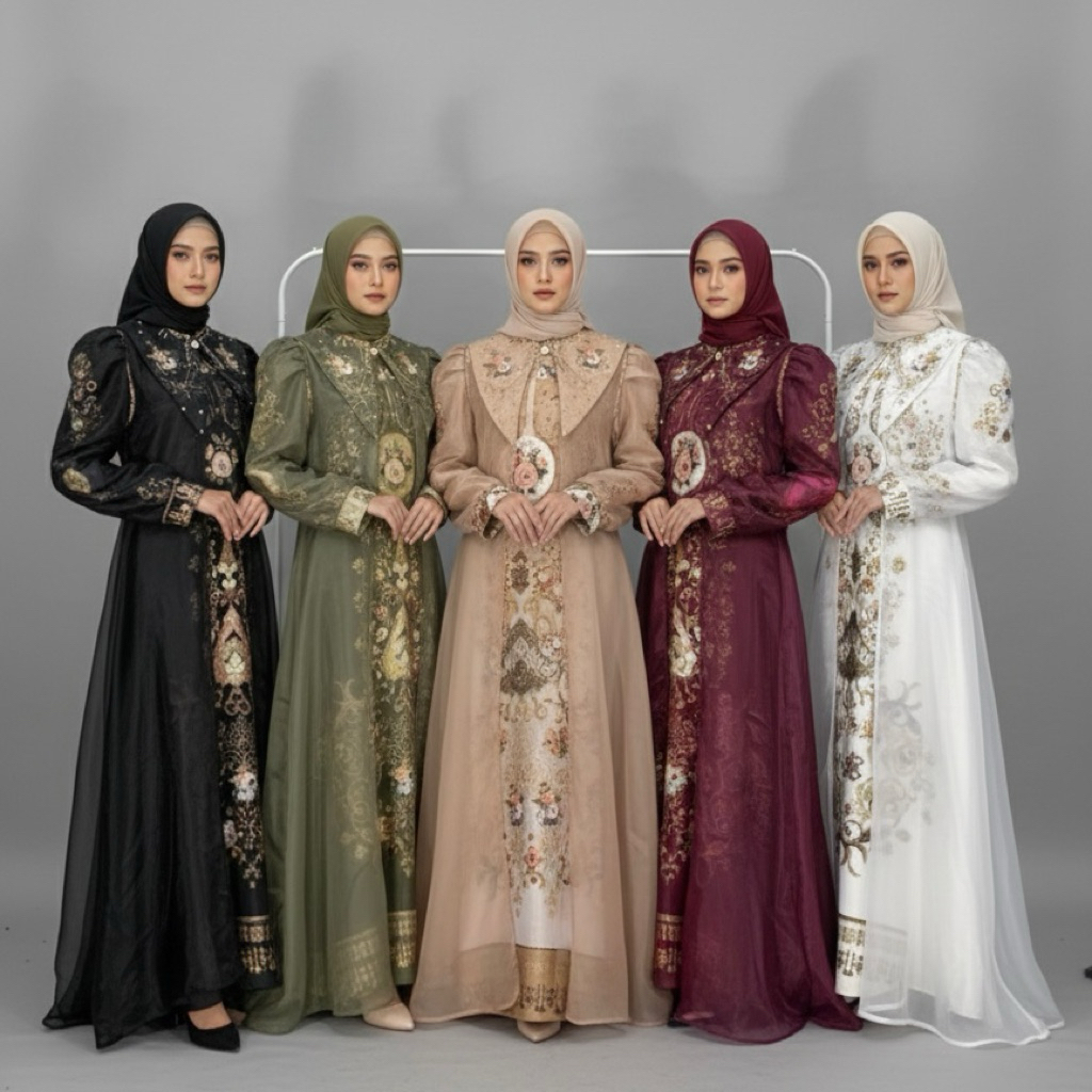 ZALICA - Dress Humaira Raya Series Silk Organza