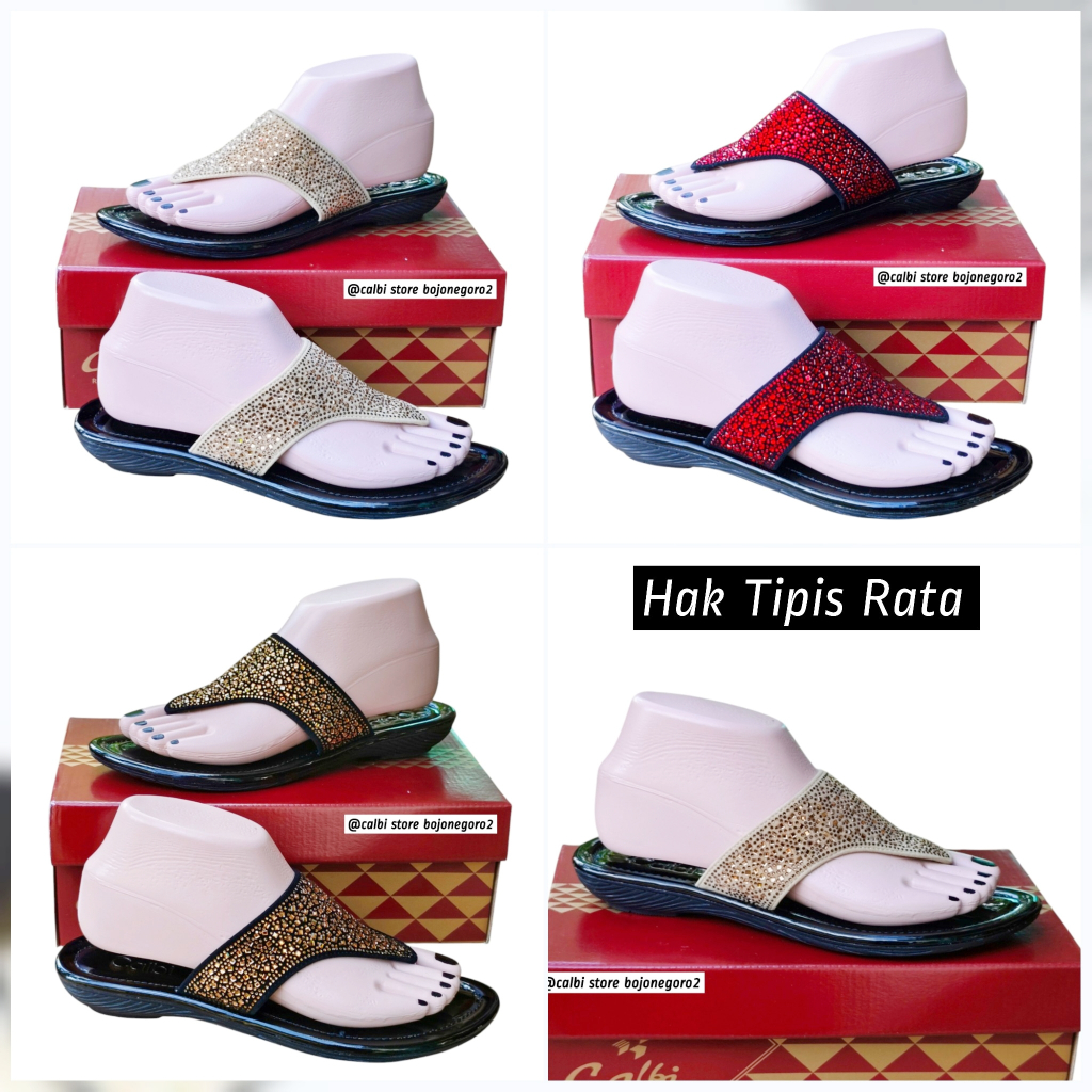 (( READY STOK )) SANDAL CALBI ORIGINAL MODEL JEPIT TERBARU PERMATA GLAMOUR