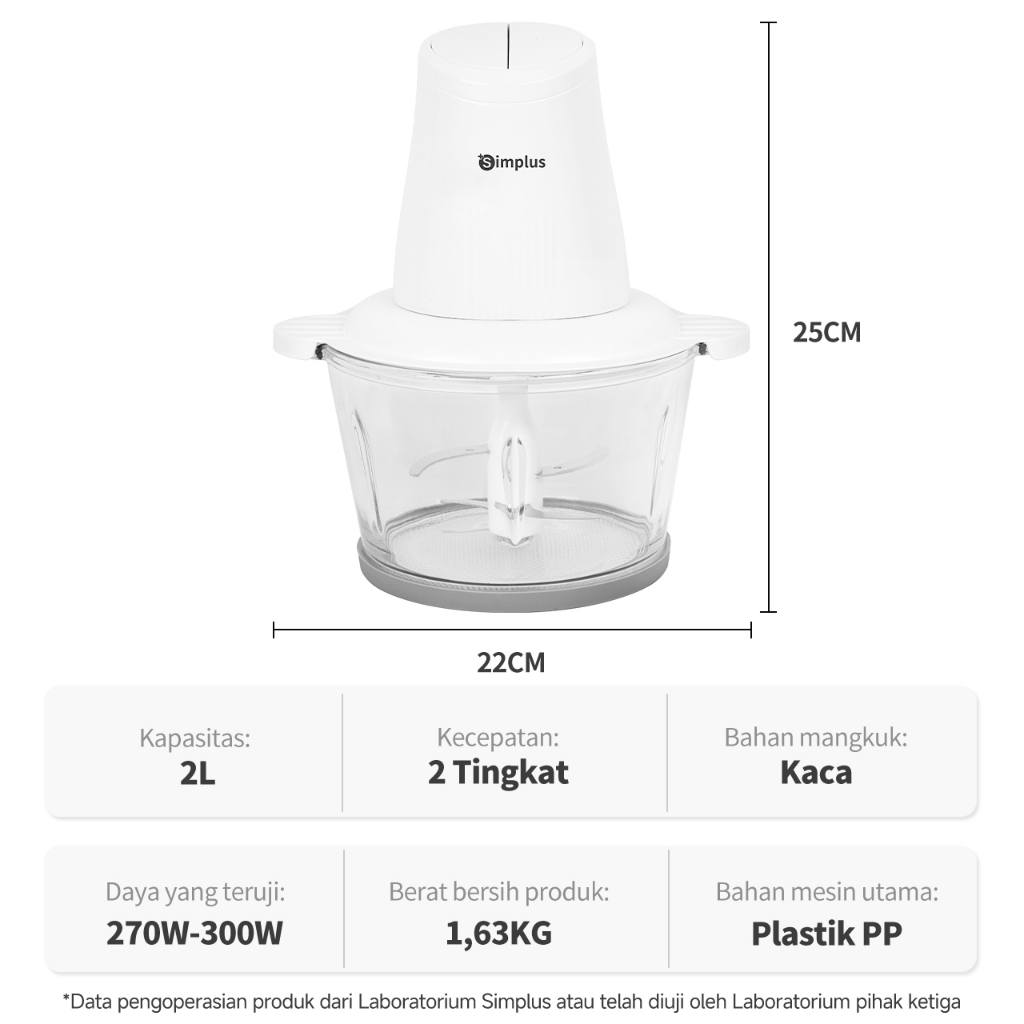 best deals simplus food chopper blender kaca chopper daging chopper daging dan bumbu 2l serbaguna