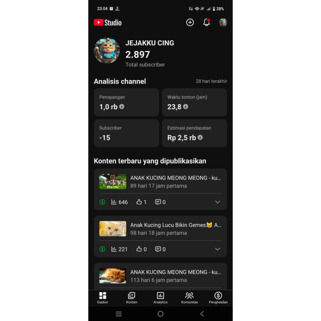 youtube monet akun bagus