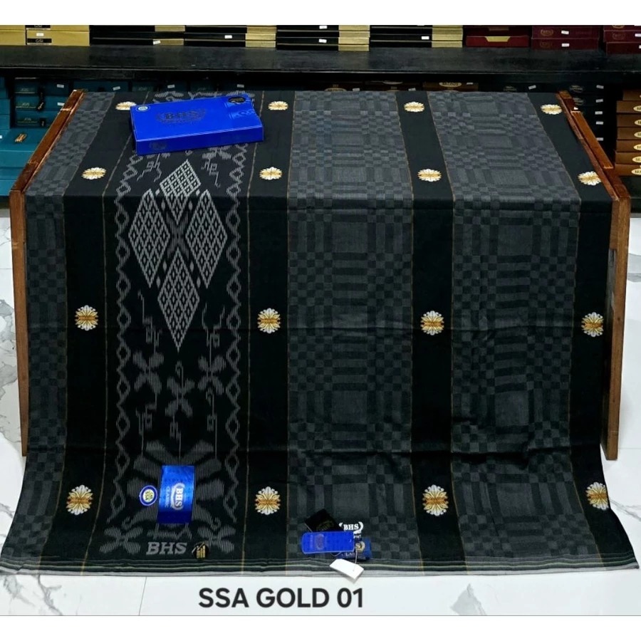 Sarung BHS classic - Perpaduan Elegan Warna Hijau, Kerapatan Tenunan Sempurna, Desain Simpel