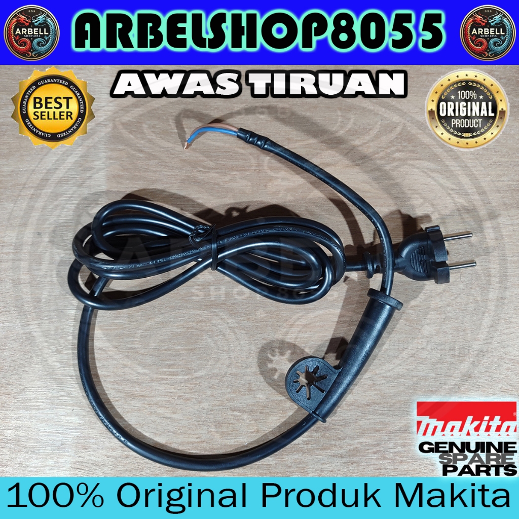 POWER SUPPLY CORD 0,75-2-2.0 PN 691055-2 HP1630 KABEL COLOKAN MAKITA HP 1630 UNTUK BOR 13 MM ORIGINA