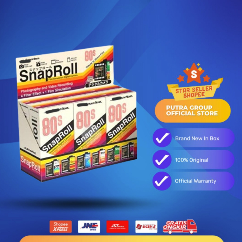 (RESMI) Escura Snaproll Kamera Mini Analog Film Effect Digital Camera
