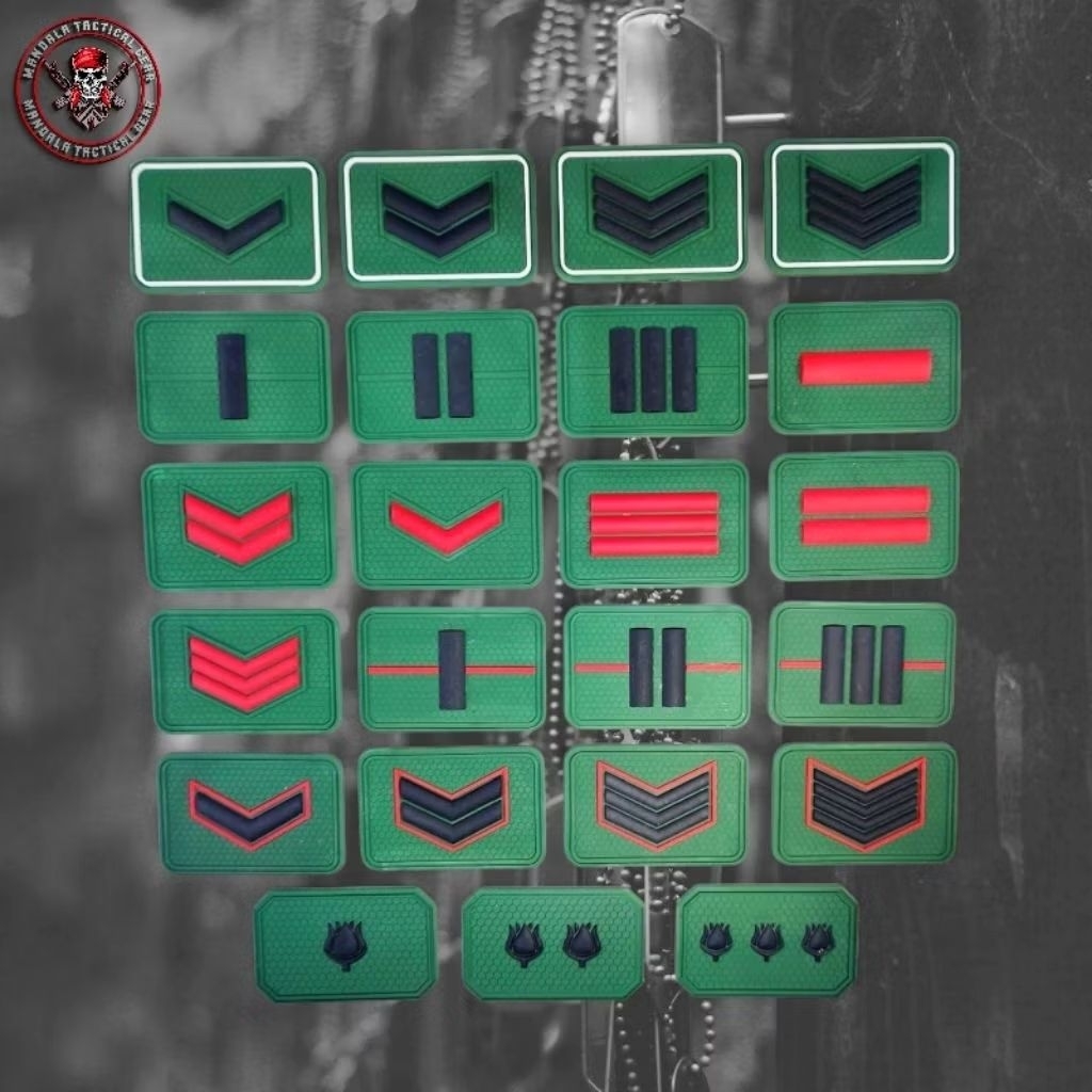 Rubber Patch Pangkat TNI / patch pangkat tni tubber patch