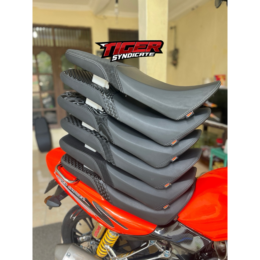 Jok Tiger Lawas Tatanan kain model X Ride – Jok Honda Tiger Lama Custom mbtech