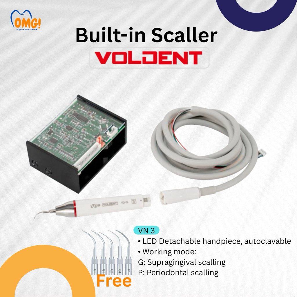 Voldent Built-In Ultrasonic Scaler Vn3 LED/ Dental Unit Scaler (SCALER BUILT IN DENTAL UNIT) Ultraso