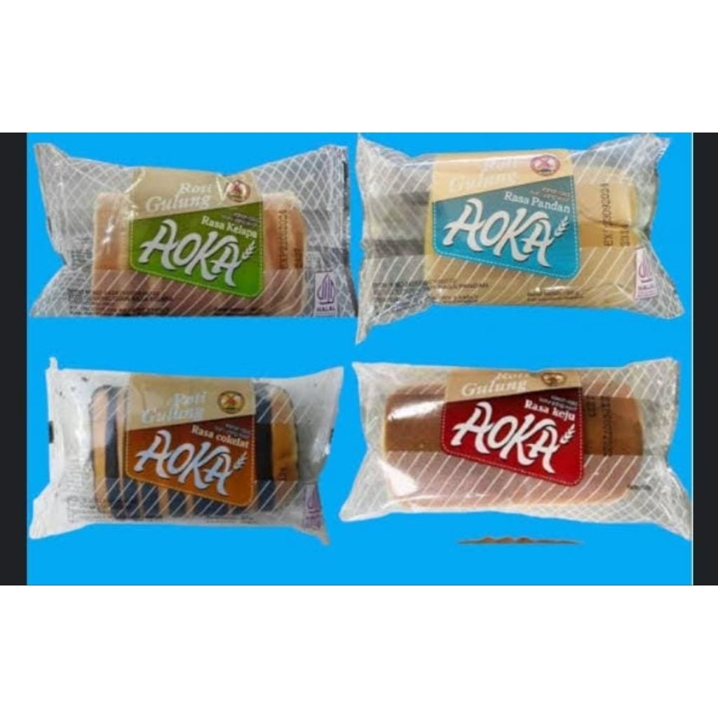 Paket 5pcs Roti AOKA Gulung & PANGGANG