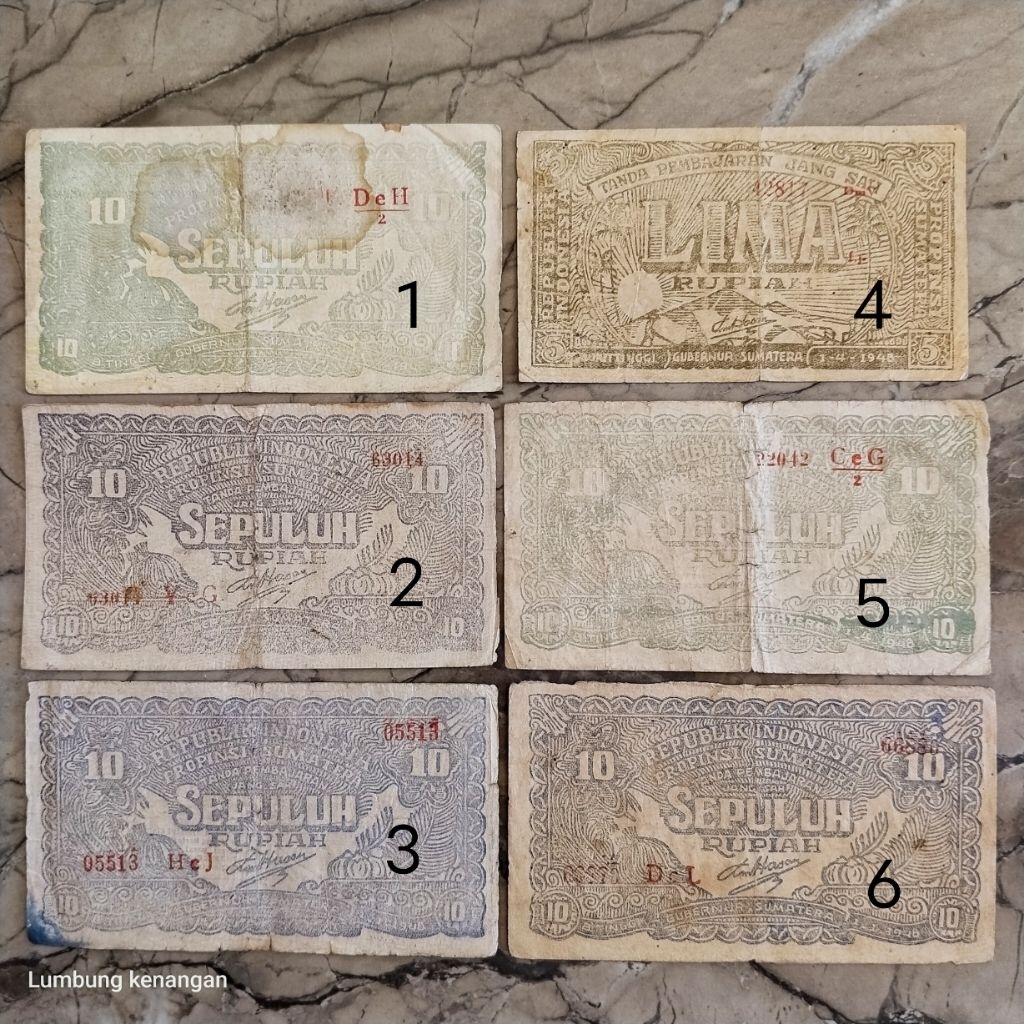 uang kuno orida kondisi dan nomor seri sesuai foto