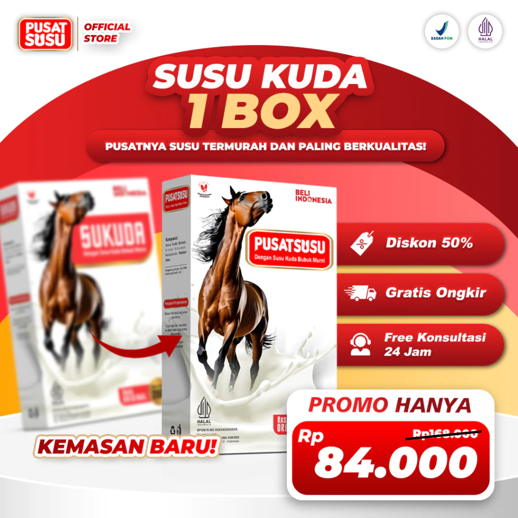 Pusat Susu - Susu Kuda Liar Murni Original 100% Asli