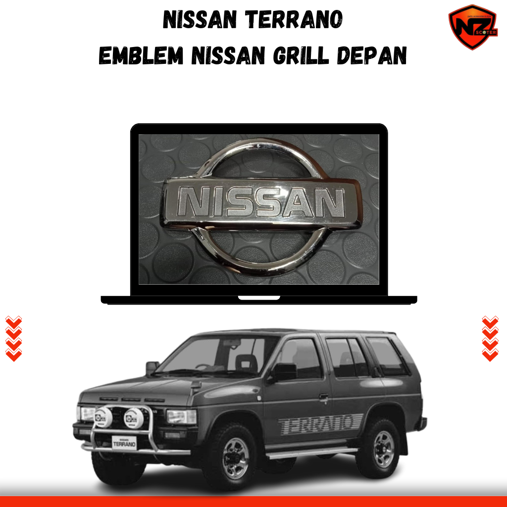 Emblem Logo Nissan Grill Depan Nissan Terrano Original Look | Aksesoris Depan