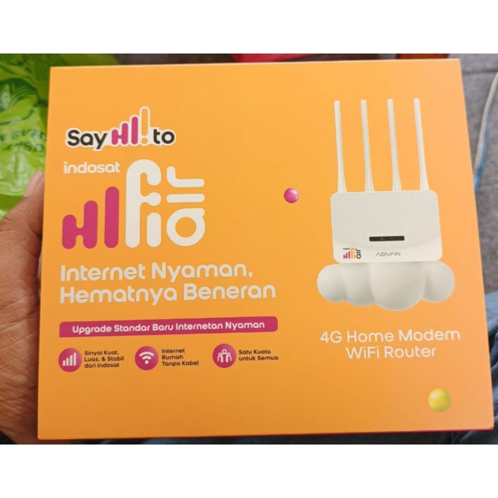 Indosat HiFi Air Advan Wifi Modem 4G LTE 50Gb