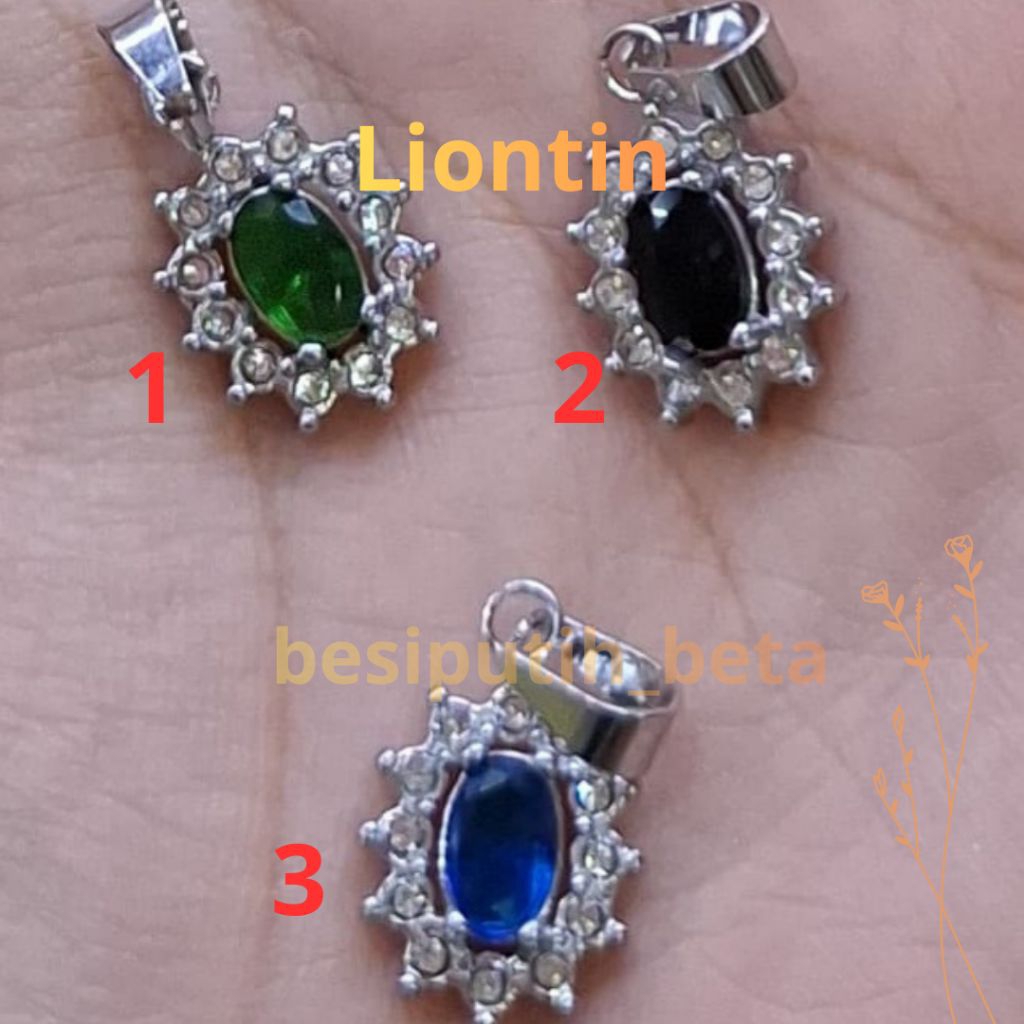 Liontin besi putih ambon / besi putih asli