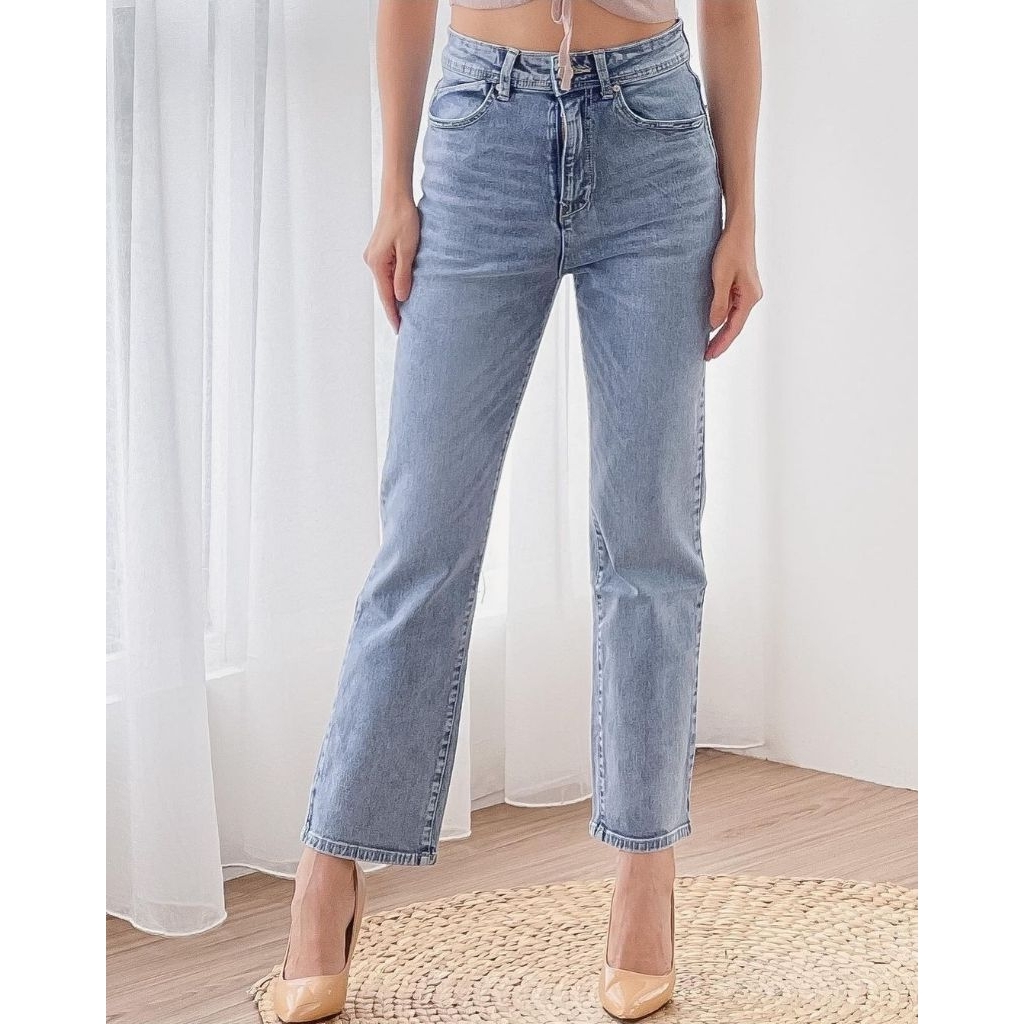 NEW CELANA STANDAR JEANS  WANITA BAHAN SOFTJEANS STRETCH IMPORT UPGRADE JEANS