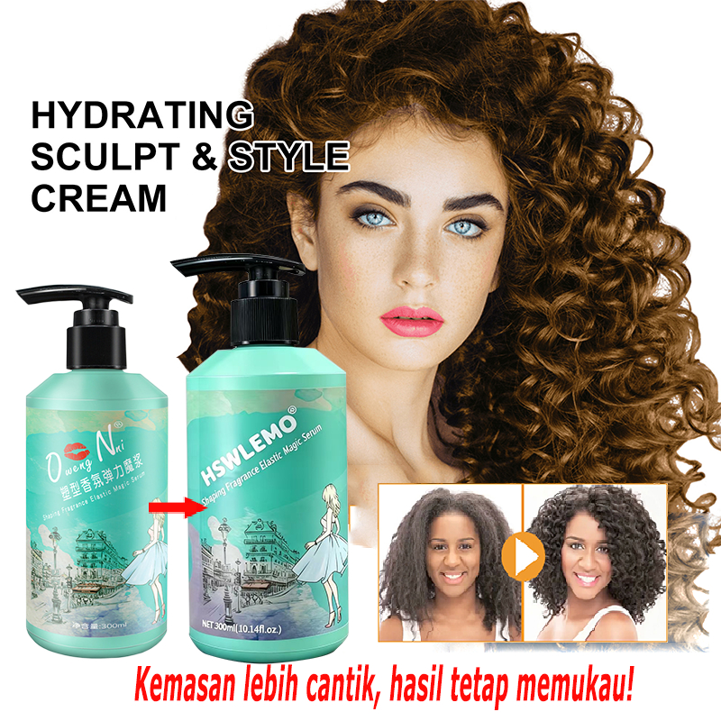 Curl Defining Gel untuk Rambut Keriting Gel Rambut Keriting Elastis cream rambut keriting Perawatan 