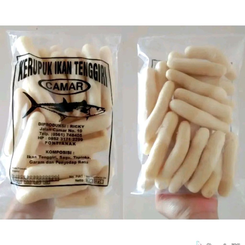 Kerupuk Ikan Tenggiri CAMAR / Getes / Amplang Ikan Tenggiri / Getas / Krupuk ikan Tengiri / Amplang 