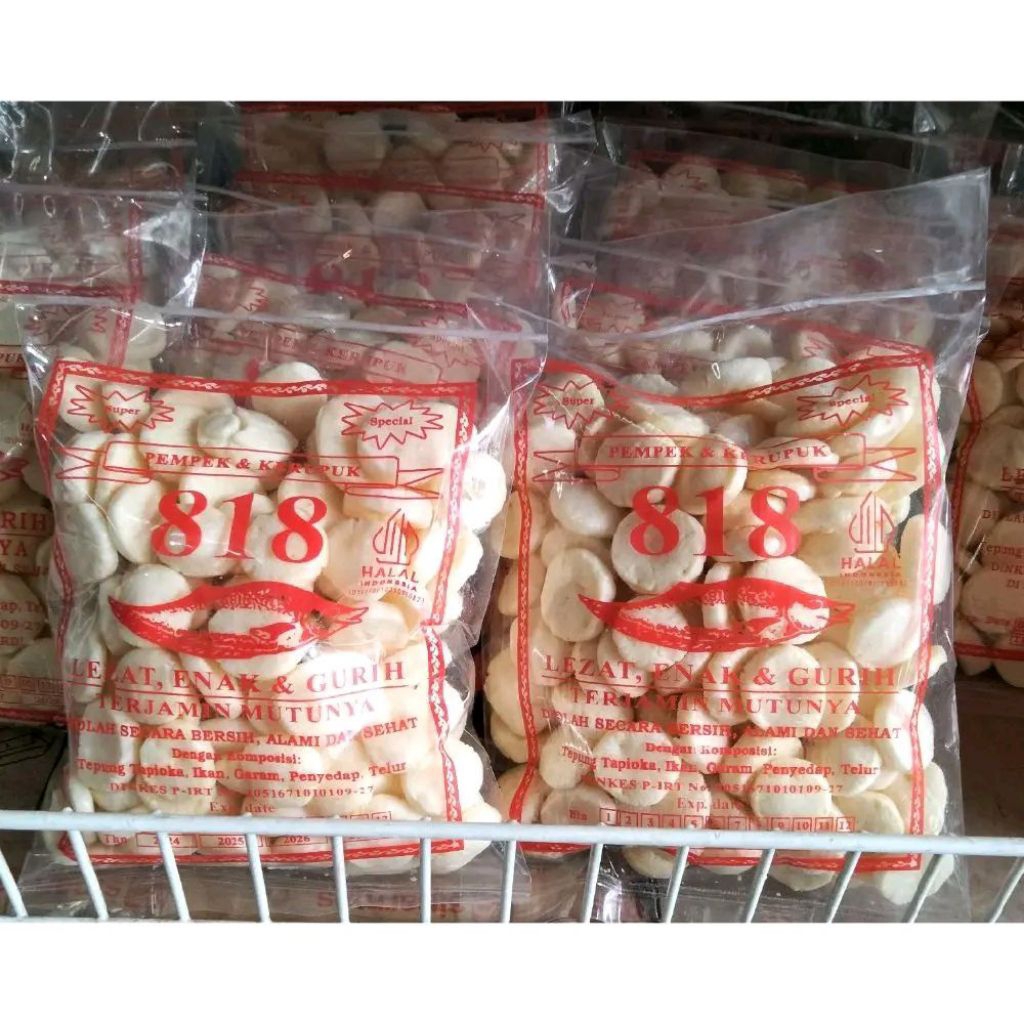 Kerupuk Ikan Khas Pontianak / Amplang Ikan / Amplang 818 / Oleh oleh Khas Pontianak Krupuk Snack Foo