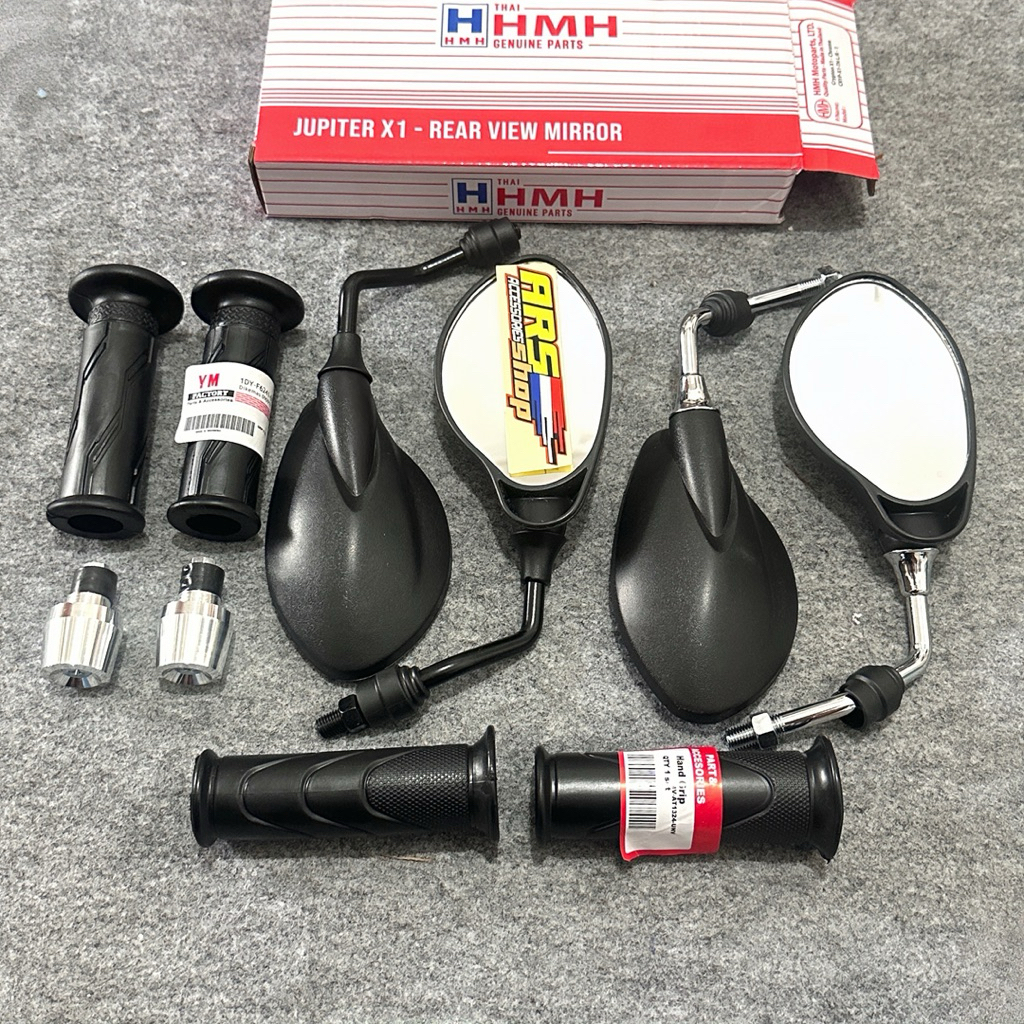SEPAKET Grip Yamaha jalu + Spion Motor Model X1 Yamaha 125z Thailand Honda & Yamaha Vario,Beat,Nmax,