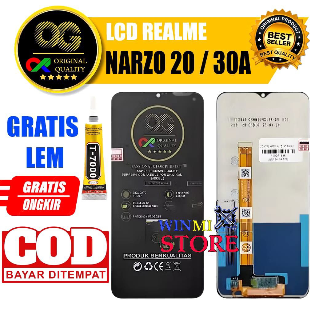 LCD REALME NARZO 20 / LCD NARZO 30A OG SUPER