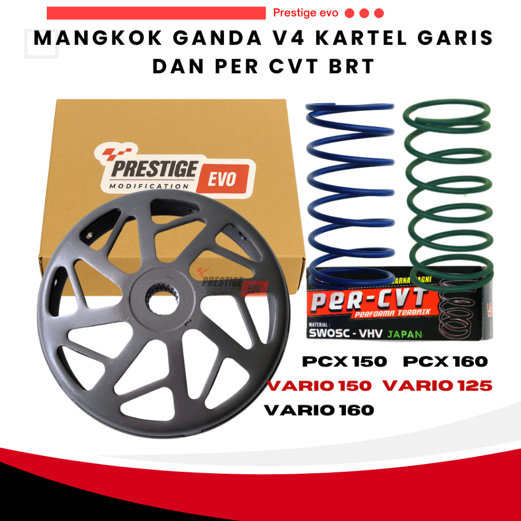 Mangkok Ganda Kartel V4 Racing NLR RACING Per CVT BRT Nmax AEROX LEXI