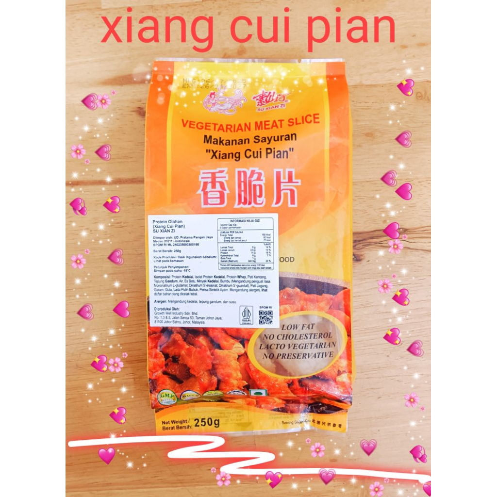 vegetarian xiang cui pian 250gr / daging slice vegetarian