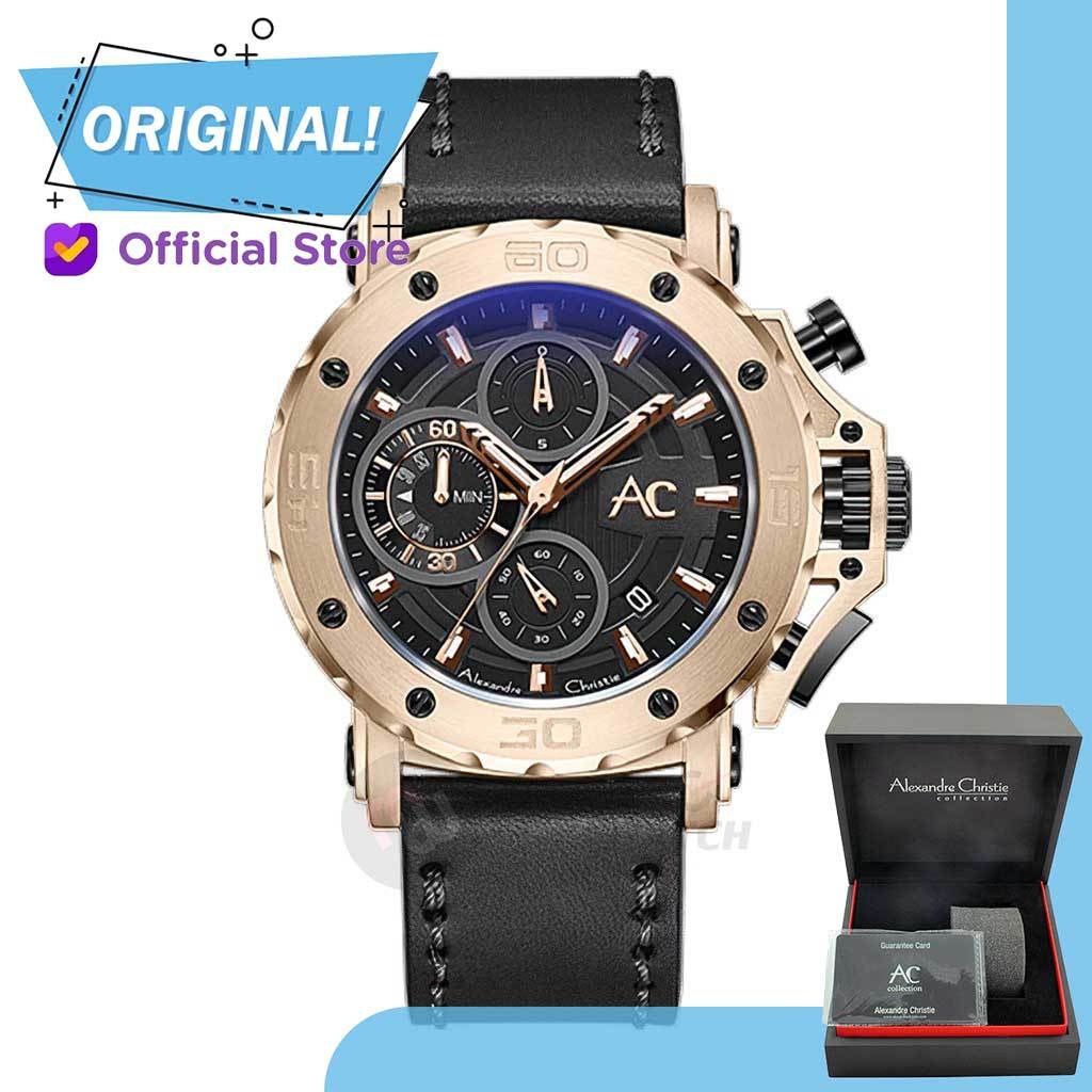 Jam Tangan Pria Analog Alexandre Christie 9205MC AC9205 AC 9205 MC 9205 MCLCABA Original Garansi Res