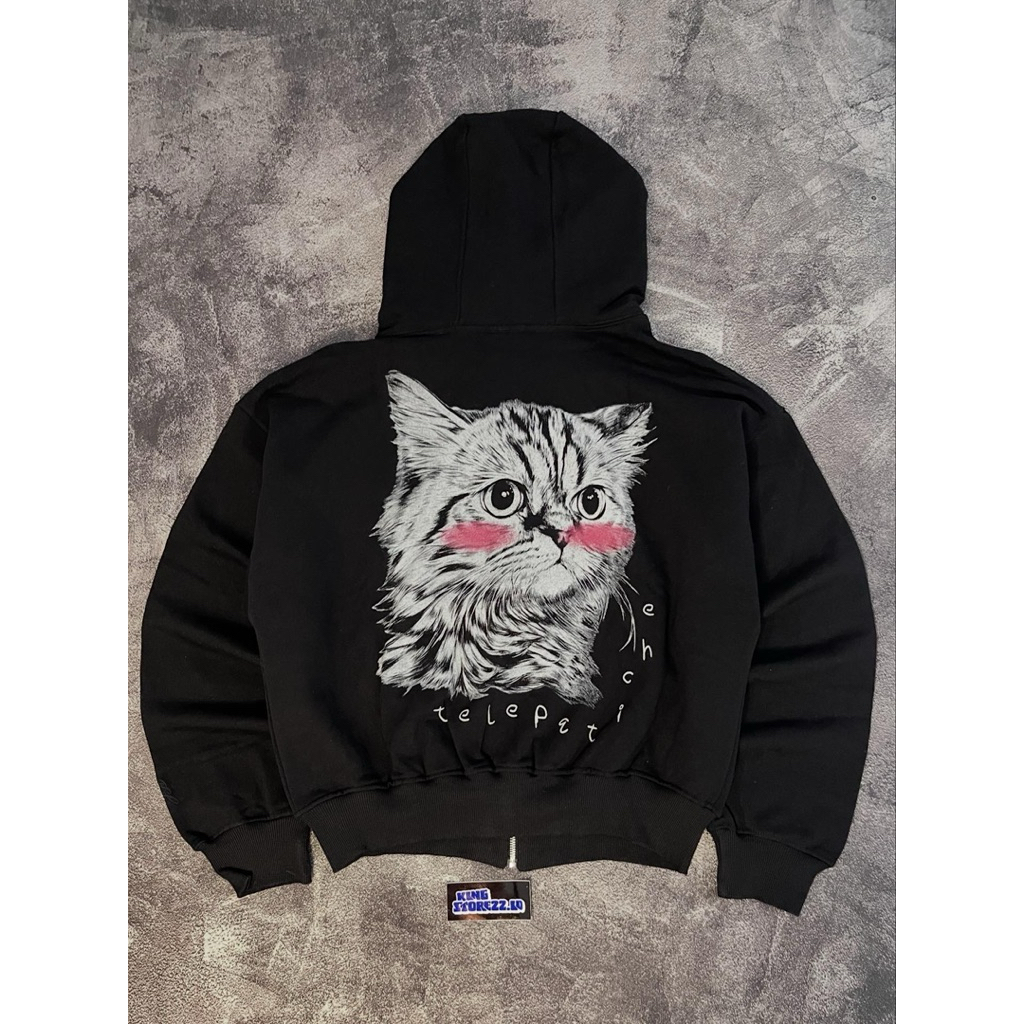 hoodieu zip ujang telepati che