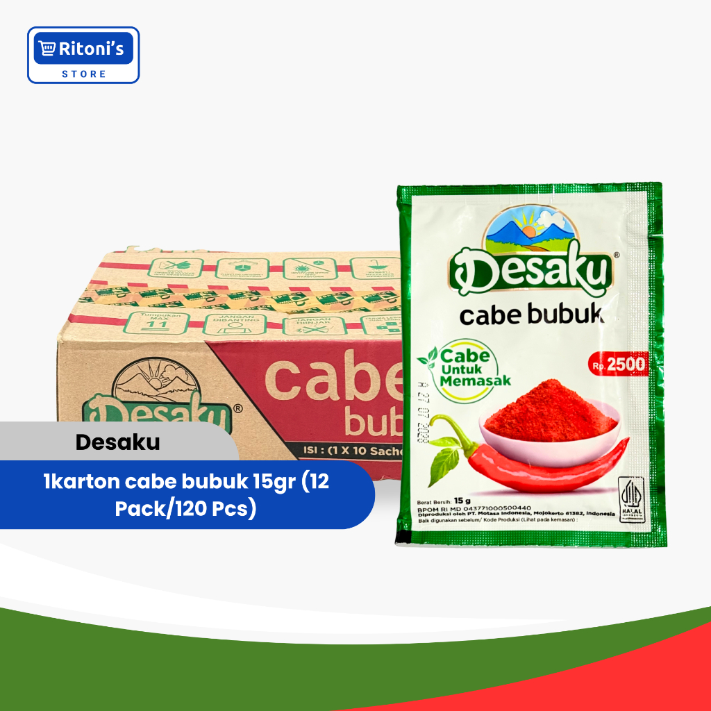Desaku Bumbu Cabe Bubuk 15gr (1 Karton)
